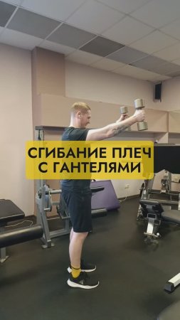 Сгибание плеч с гантелями