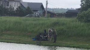 поимка карпа на фидер