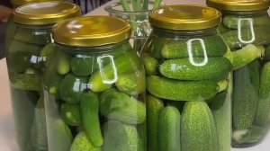 Хрустящие ОГУРЧИКИ по-маминому рецепту...🥒😋