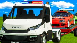 Машинки летают и прыгают! Развивающие мультики Машины помощники. Мультфильмы про машинки