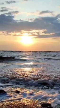 Шикарный закат на Азовском море.