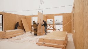 Каркасный добротный дом за пять дней. Пошаговый процесс строительства