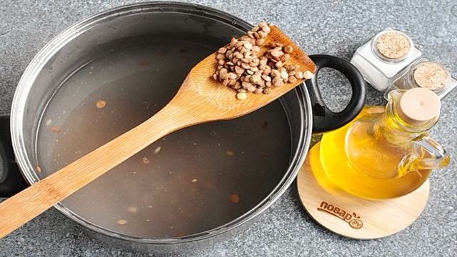 Чечевичный суп с мясом