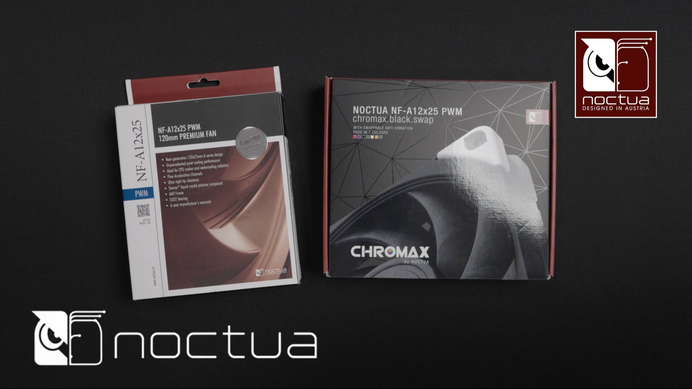 Noctua NF-A12x25 PWM  Noctua NF-A12x25 PWM CHROMAX. BLACK. SWAP