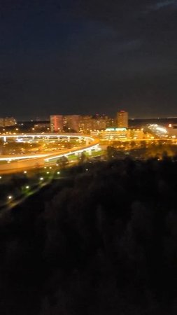 Московская кольцевая дорога ночью