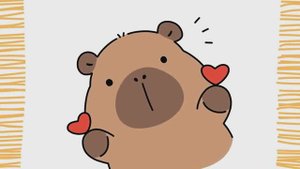 Как нарисовать КАПИБАРУ с сердцем | Легко