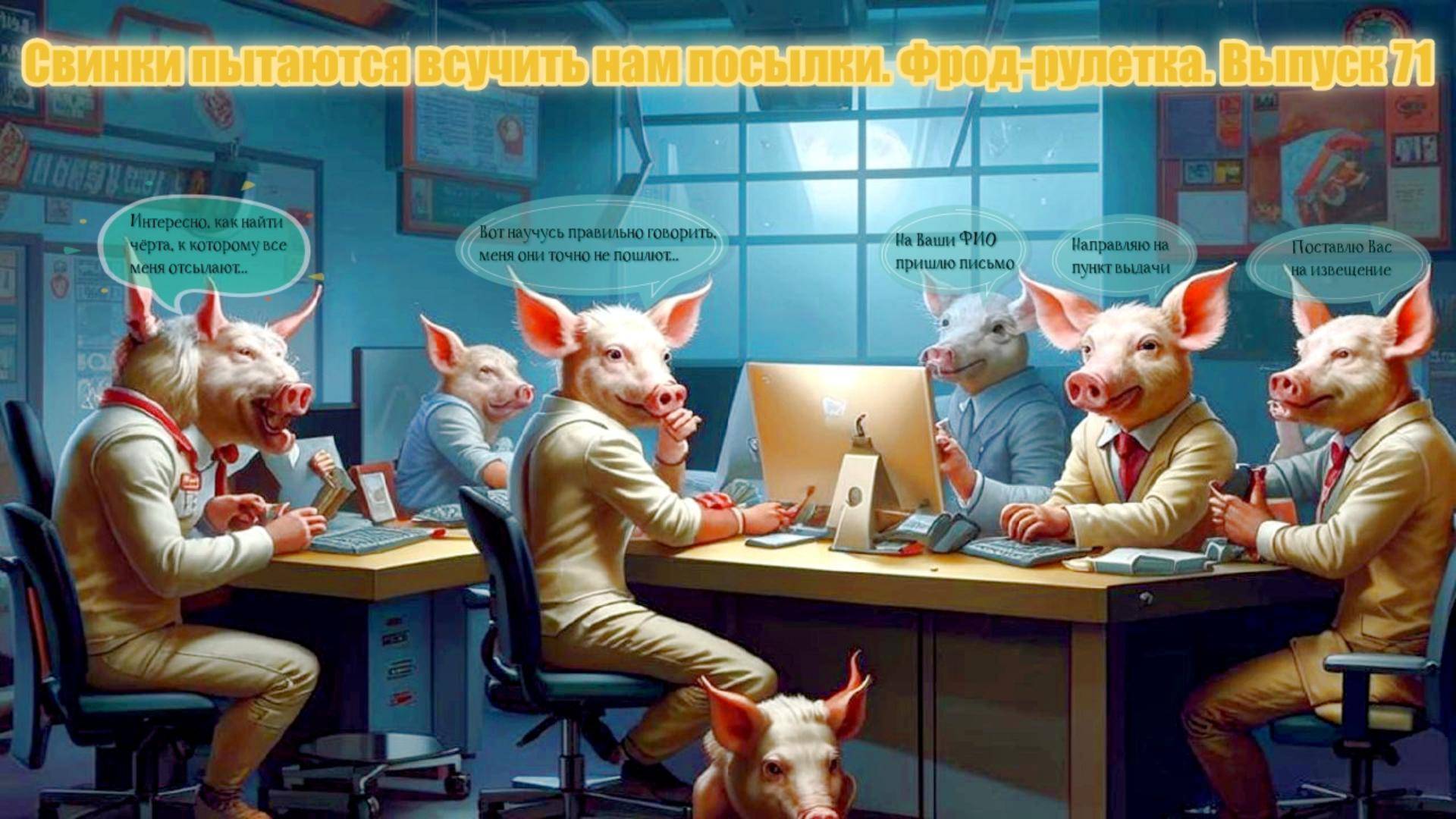 Свинки пытаются всучить нам посылки. Фрод-рулетка. Выпуск 71