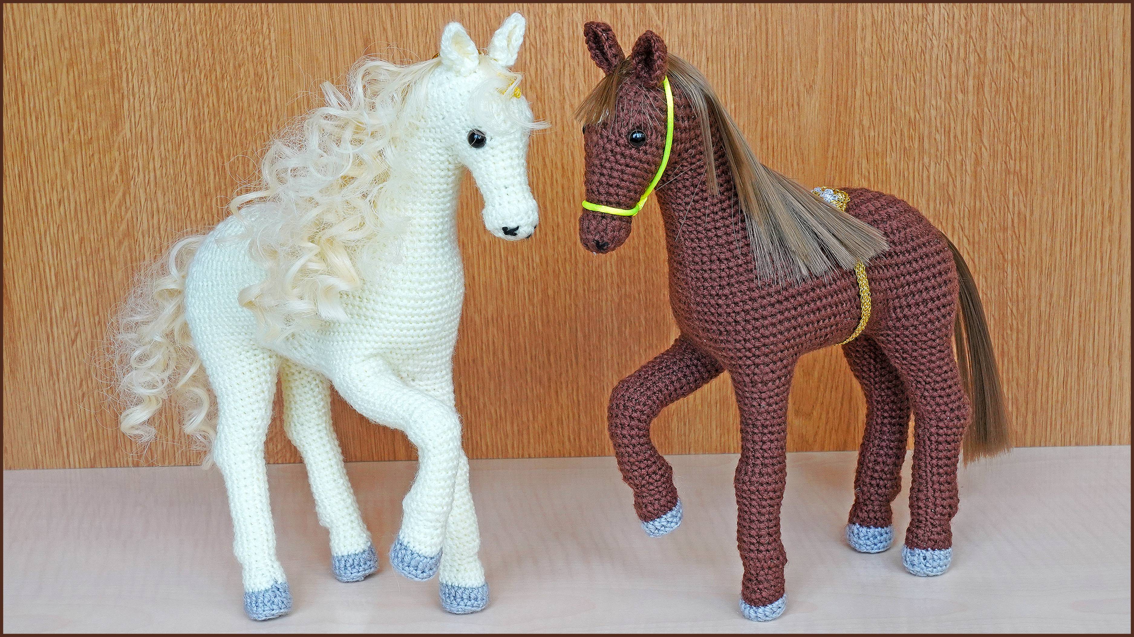 Лошадь крючком. Вязание крючком лошади. Часть 2.