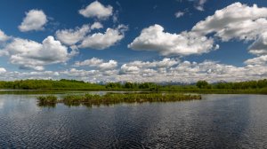 Облака.Река.  Денис Стельмах.