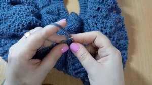 Пончо спицами. часть 6.