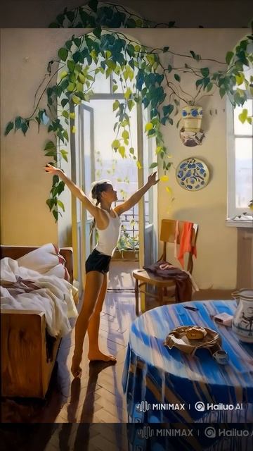 Morning #art #aiart #ai #painting #history #photographylovers #cute #midjourneyaiart смотреть онлайн