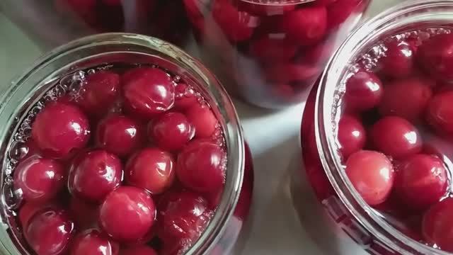 ВИШНЯ В СИРОПЕ. ЗАГОТОВКИ..mp4 смотреть онлайн