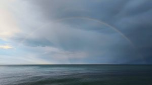 Радуга. Море после дождя. Солнечная Долина
