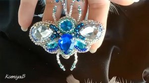 Брошь Жучок из бисера