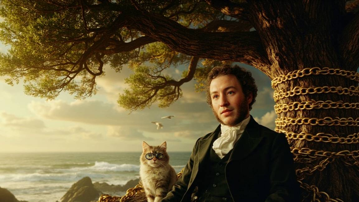 У лукоморья дуб зелёный (отрывок из поэмы «Руслан и Людмила»). 1820 г. Пушкин смотреть онлайн