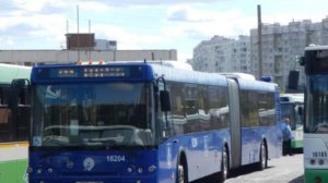 Поездка на автобусе ЛиАЗ-6213.22 № 16204 Маршрут № 711 Москва.