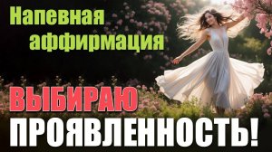 🎵"ВЫБИРАЮ ПРОЯВЛЕННОСТЬ" - НАПЕВНАЯ АФФИРМАЦИЯ🎵