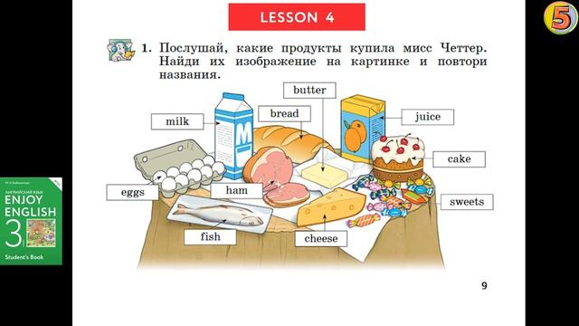 Enjoy english 3 класс. Упражнение 1 Страница 9 смотреть онлайн