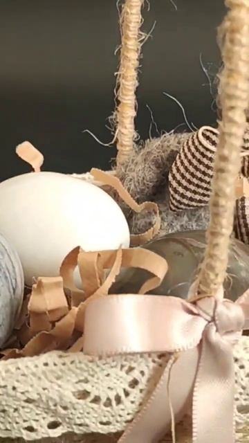 МК уже на канале. Пасхальная корзиночка из стакана #handmade #пасха