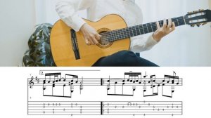 AIR ON THE G STRING J. S. Bach на Гитаре. Уроки гитары. Ноты и Табы для Гитары IWAKI Guitar