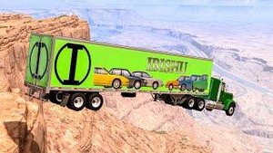 Что будет если поставить много полицейских тачек против одного грузовика? на скорости 50 Км/ч BeamNG