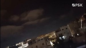 Момент падения ракеты в Западной Галилее