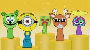 Спрунки Крипер, Найлз, мишка Гамми, Холли, Миньон все фазы | сборка