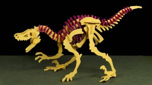 13. Собираем и раскрашиваем модель Велоцираптора от Pebaro 856-1