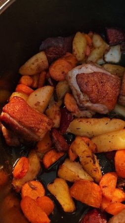 Медальоны утки с овощами 🏅🐥🥔🥕🧅🤖