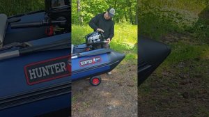 Сузуки df6as+Хантер 330А.обзор комплекта на финском заливе.Подготовка к первому запуску.