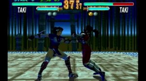 Soul Edge PS1 - Arcade mode with Taki
