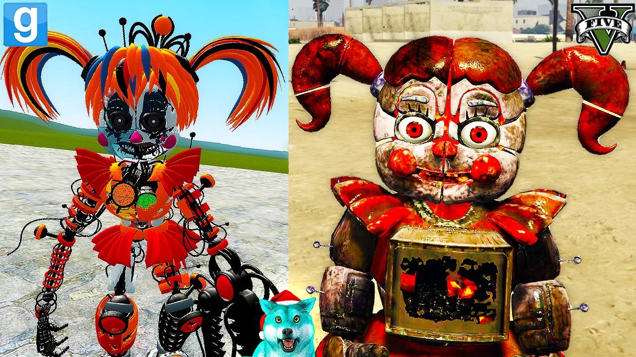Гта 5 против гаррис мод фнаф 9 аниматроников, пять ночей с фредди! fnaf gta 5, garry's mod