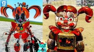 Гта 5 против гаррис мод фнаф 9 аниматроников, пять ночей с фредди! fnaf gta 5, garry's mod