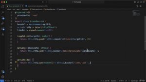 171 - Setting up the likes functions in the Angular app