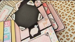 ПОП АП ФОТОАЛЬБОМ ДЛЯ ДЕВОЧКИ "BABY LADY" СТРАНИЦА №4 / СКРАПБУКИНГ