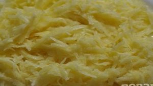 Картофельная запеканка из тертого картофеля