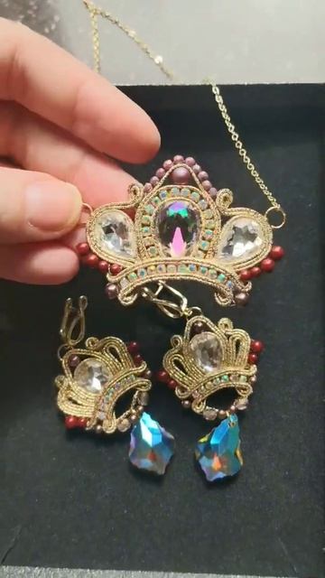 Комплект украшений для Императрицы. Сутажная вышивка