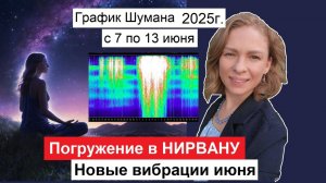 Обзор графика резонанса Шумана с 7 по 13 июня 2025 года. Погружение в НИРВАНУ