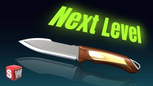 Охотничий нож – 3D-модель в SolidWorks