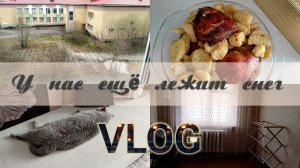 🏡VLOG 😋 Быстро и вкусно❄️ У нас ещё лежит снег 🤏Планы на этот год изменились