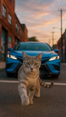кошки и машины. #кошки, #toyota, #bmw #bmwi8vision