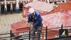 Ремонт фасада альпинистами, г. Москва, ул. Шабаловка — портфолио компании "Кронотэк"