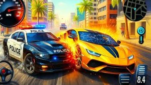 Эпический🔥 Симулятор погони за полицейской машиной 2025 - настоящее многоэтажное вождение