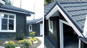 Наружная отделка дома из клееного бруса