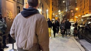 Чудесная Зимняя/Ночная Прогулка По Центру Города ЧИКАГО!