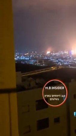 Два попадания иранских ракет по НПЗ в Хайфе !!!