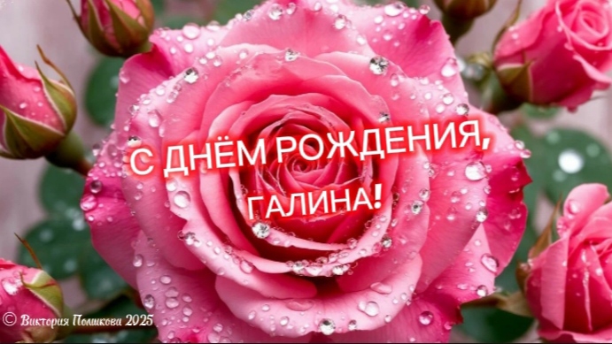 С днём рождения, Галина! Самое красивое поздравление для Галины © Виктория Полшкова 2025