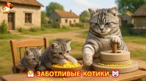 Заботливые котики спешат на помощь (81)