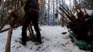 КОСТЕР "АВТОМАТ" НА ВСЮ НОЧЬ - Самый ДОЛГИЙ | АВТОПОДАЧА дров | Горит на ОДНОЙ топке