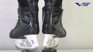 Хоккейные коньки DOCTRIN V76 в серо-черном варианте на стаканах POWER FLY- размеры в наличии. Акция!